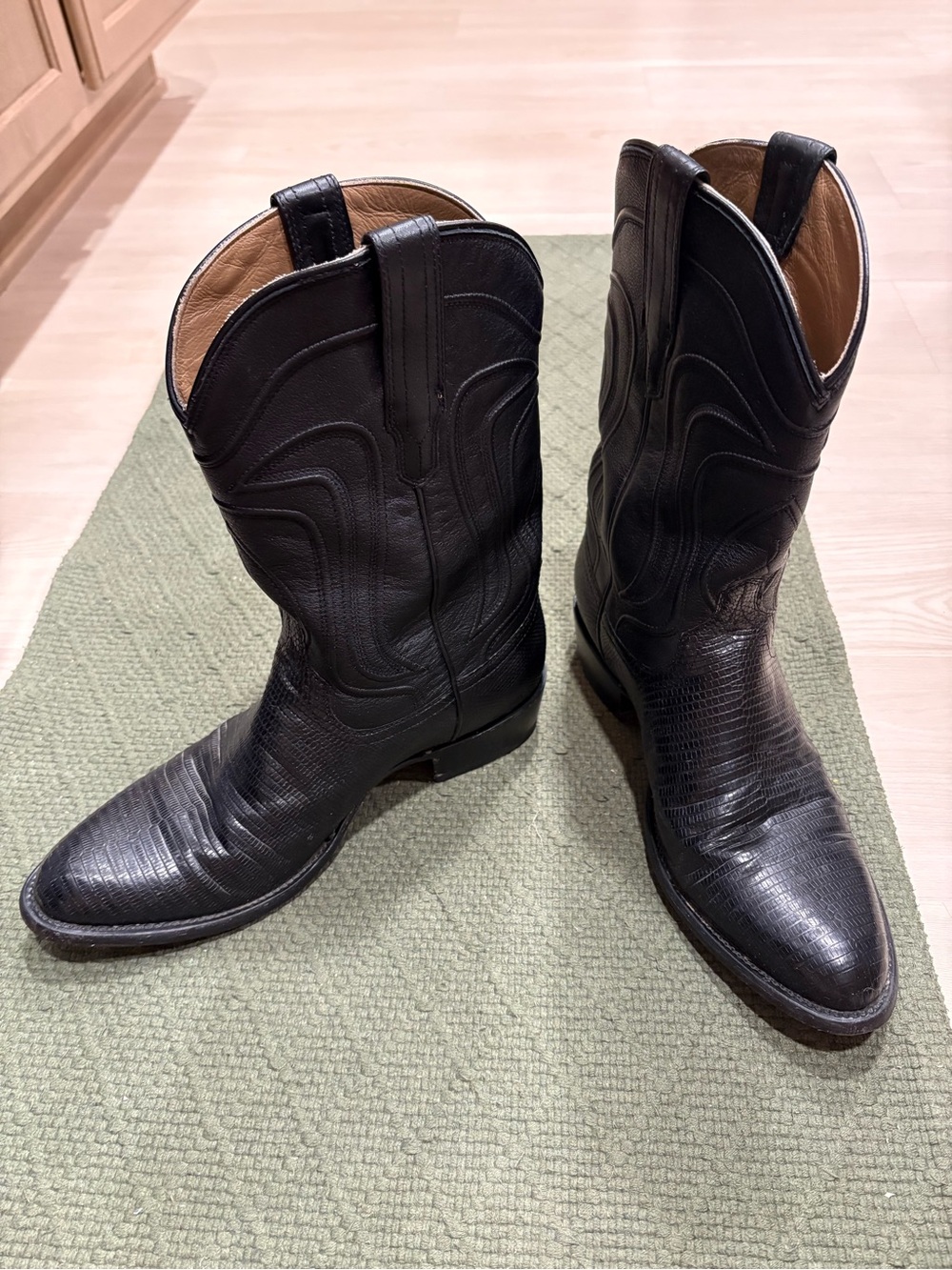 Tecovas Men’s lizard cowboy boots